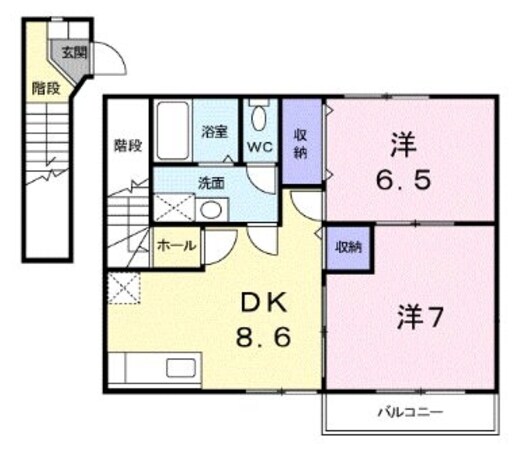 シャン・デ・ソレイユの物件間取画像